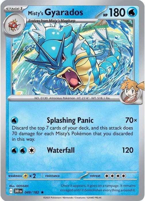 049/182 - Misty's Gyarados (Holofoil)