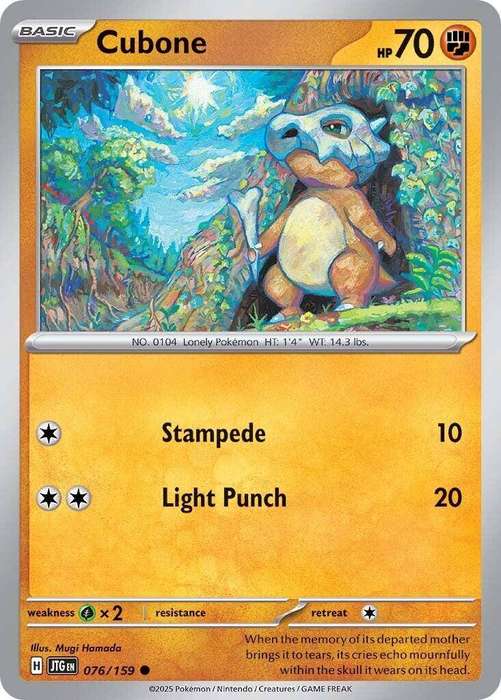 076/159 - Cubone (None Holo)