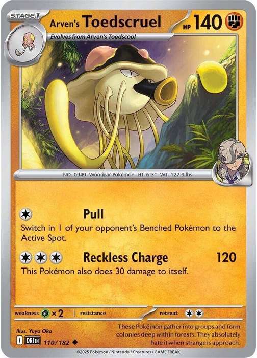 110/182 - Arven's Toedscruel (None Holo)