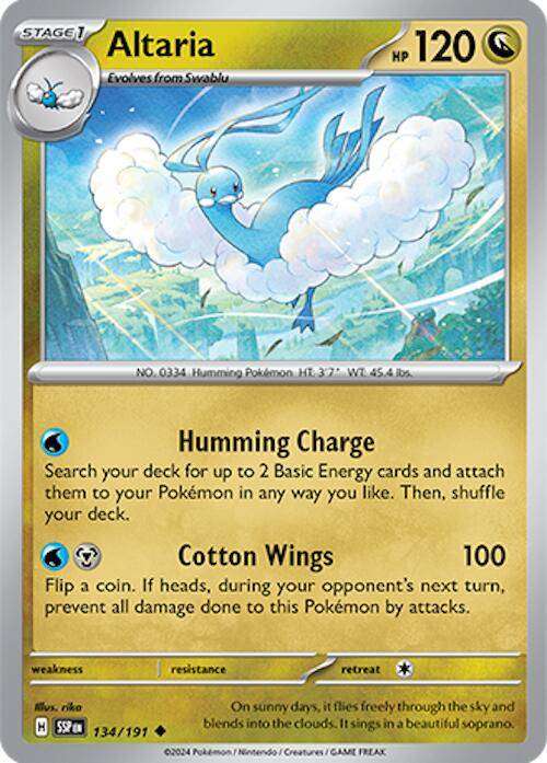 134/191 - Altaria (None Holo)