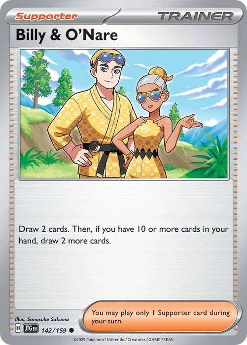 142/159 - Billy & O'Nare (None Holo)