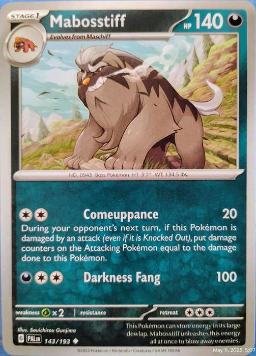 143/193 - Mabosstiff (None Holo)