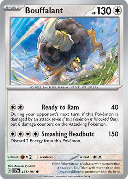 151/191 - Bouffalant (None Holo)