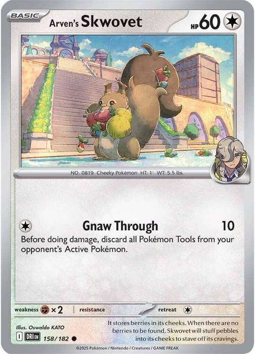 158/182 - Arven's Skwovet (None Holo)