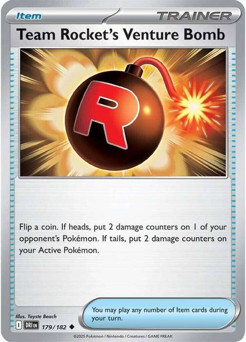 170/182 - Team Rocket's Venture Bomb (None Holo)
