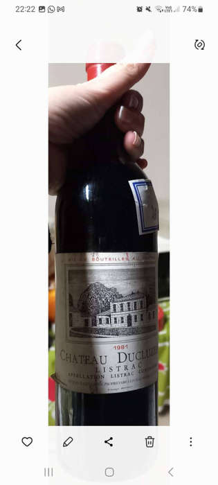 French Exclusive Red Wine 1981