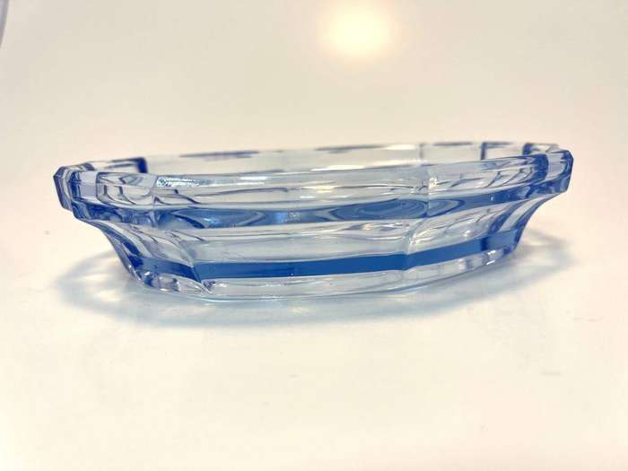 Vintage Fostoria Fairfax Blue Soap Dish