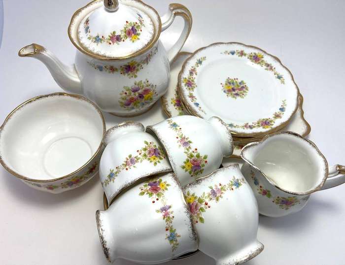 Royal Standard Blush Tea Set  Vintage Charm