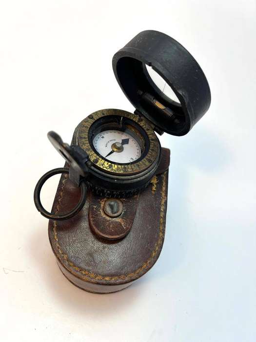 Vintage WWII Model 1938 Lensatic Compass with Leather Case (Rare find)