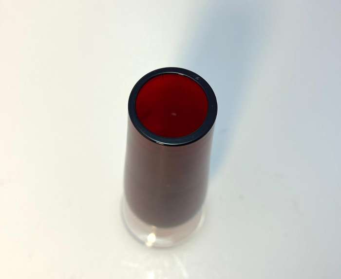 Vintage Burgundy Glass Bud Vase  Burgundy