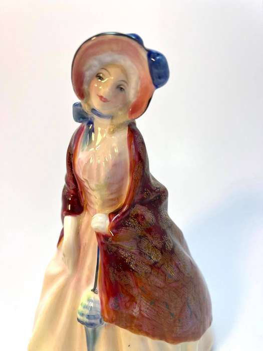 Vintage Royal Doulton Bone China Figurine  HN1988 Paisley Shawl