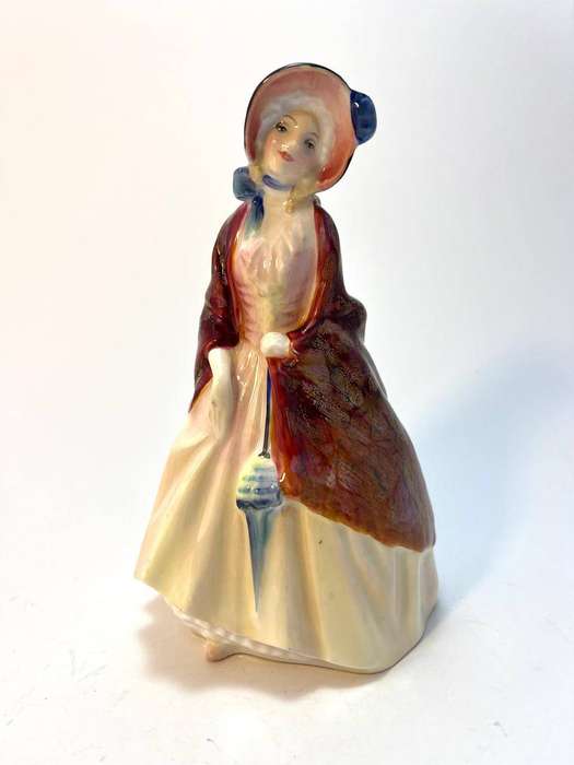Vintage Royal Doulton Bone China Figurine  HN1988 Paisley Shawl