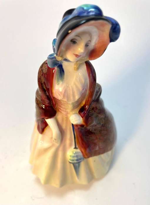 Vintage Royal Doulton Bone China Figurine  HN1988 Paisley Shawl