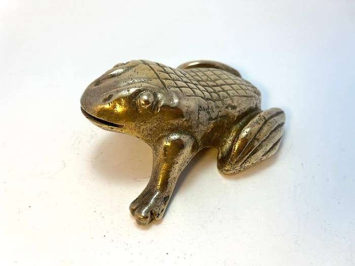 Vintage Heavy Frog / Toad Figurine  Garden, Planter, or Decor