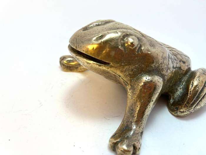 Vintage Heavy Frog / Toad Figurine  Garden, Planter, or Decor