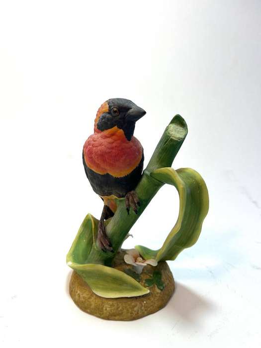 Heritage Porcelain Red Bishop Figurine  Euplectes Orix