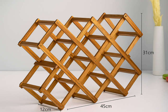 Bamboo Wine Rack 10 Bottles
