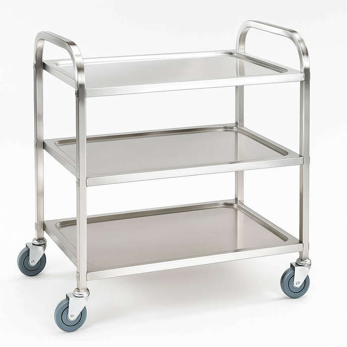 Trolley 3 Tier Stainless Steel