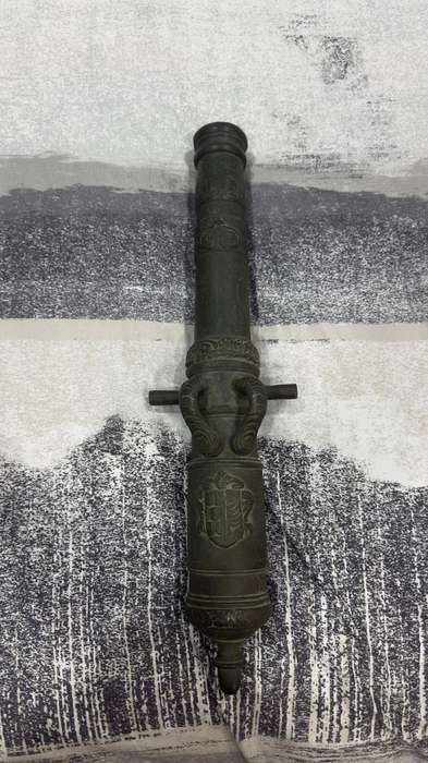 Vintage Spanish Brass Cannon