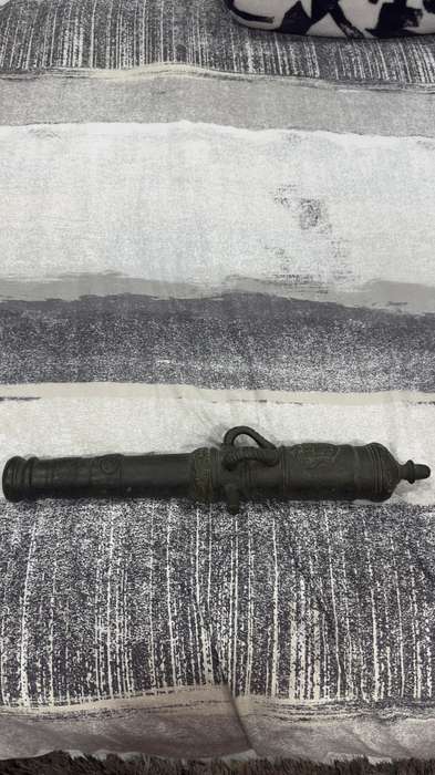 Vintage Spanish Brass Cannon