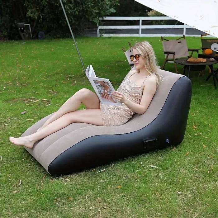JUNIOR TRANDING /NEW FLOCKED SOFA LOUNGE INFLATABLE