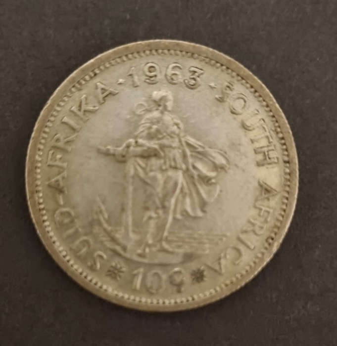1963 10 cent coin