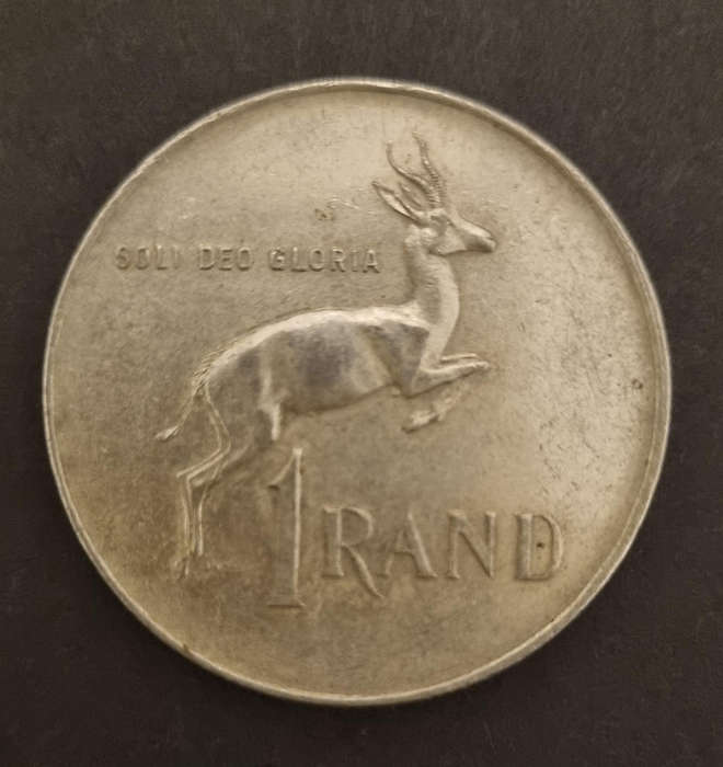 1966 Suid-Afrika 1 Rand Afrikaans Coin  Hot Deall