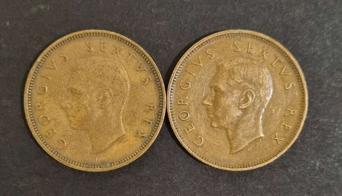 2 × 1952 half Pence