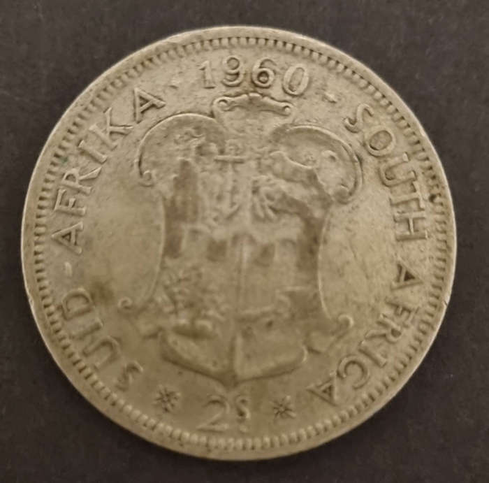 1960 Queen Elizabeth II - 2 shilling coin