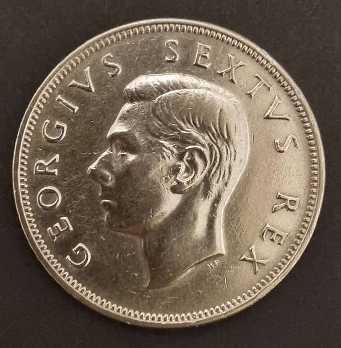 1952 South Africa 2½ Shillings  George VI  Shiny & Near Mint Condition
