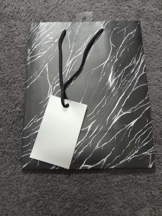 Gift bag - Medium - Marble black and white