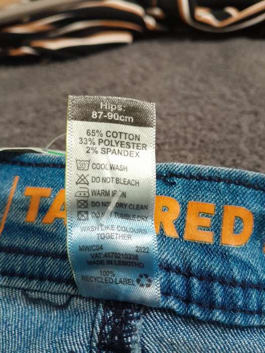 Jeans JBR denim - 13-14yrs - Mid Blue Tapered leg