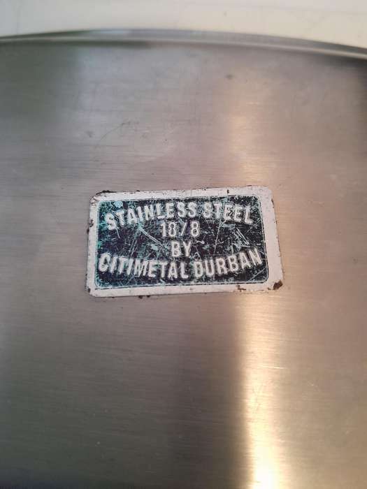 Citimetal Durban Stainless Steel Tray - 16x12cm - Vintage Kitchenware