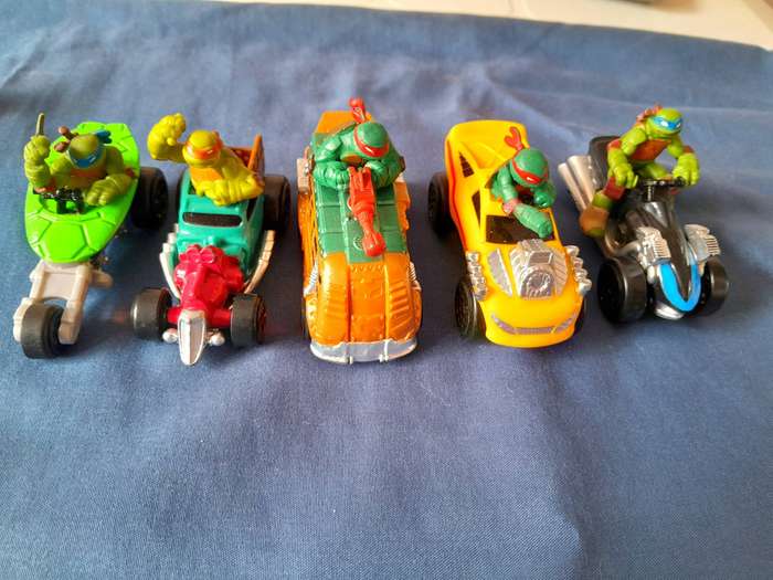 Viacom Teenage Mutant Ninja Turtles Character Cars - Set of 5 (secondhand)