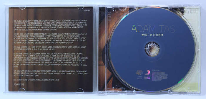 Adam Tas Want Jy Is Boer CD