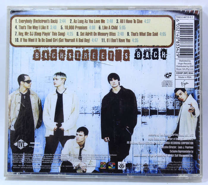 Backstreet Boys Backstreet's Back CD