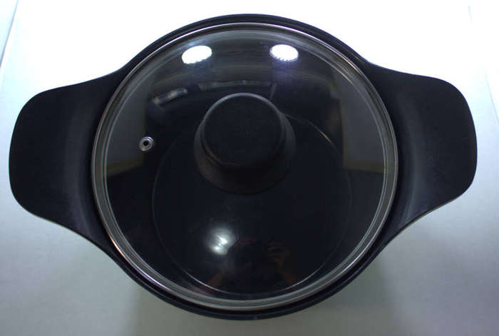 Bauer Cookware Cast Aluminium Medium 21.0cm Jade Green Casserole Pot with Glass Lid