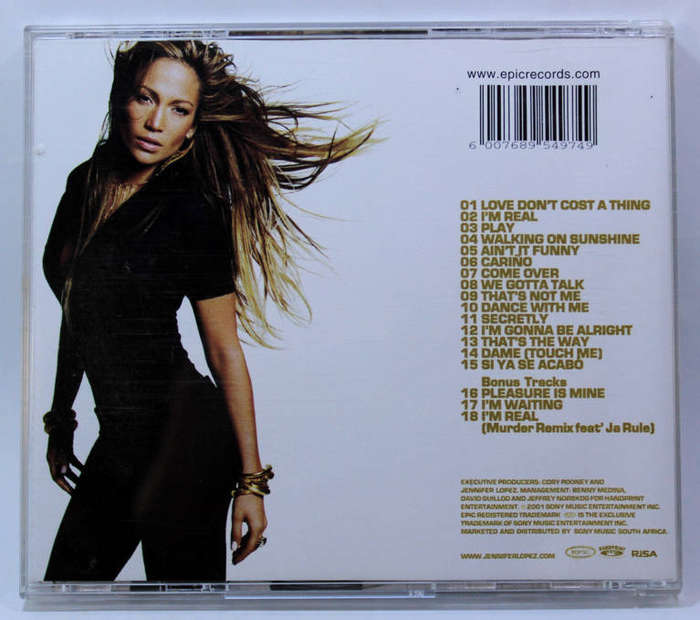 Jennifer Lopez J.Lo CD Euro Special Edition Bonus Tracks and Cover