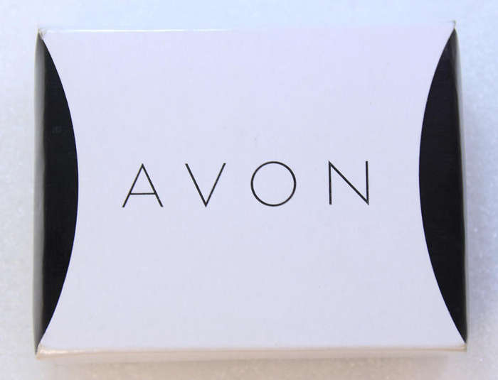 Black and Gold Pendant Necklace with Heart Shaped Pendant by Avon