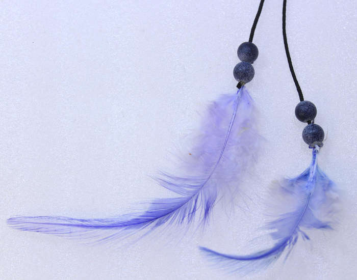 Two Dream Catcher Bracelets Blue Feathers