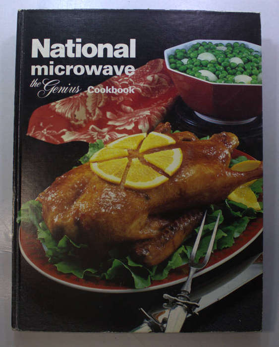 Classic National Microwave The Genius Cookbook Hardcover Cookbook 1984