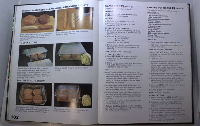 Classic National Microwave The Genius Cookbook Hardcover Cookbook 1984