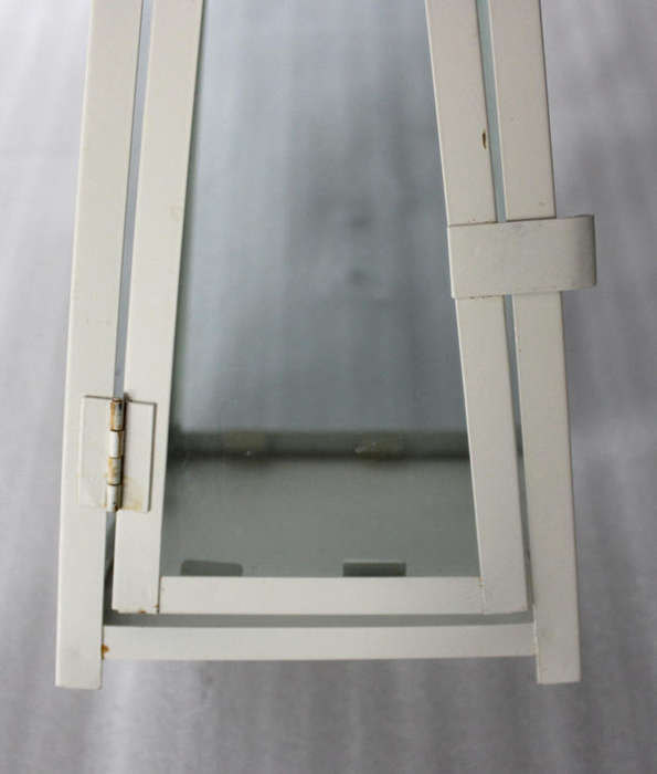 Three Metal and Glass Candle Holders for the Party Table