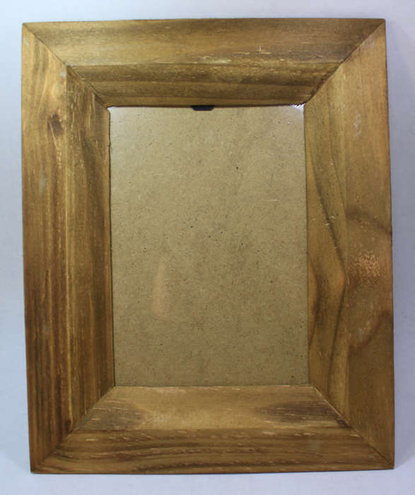 Natural Wood Coloured Photo Frame with Stand