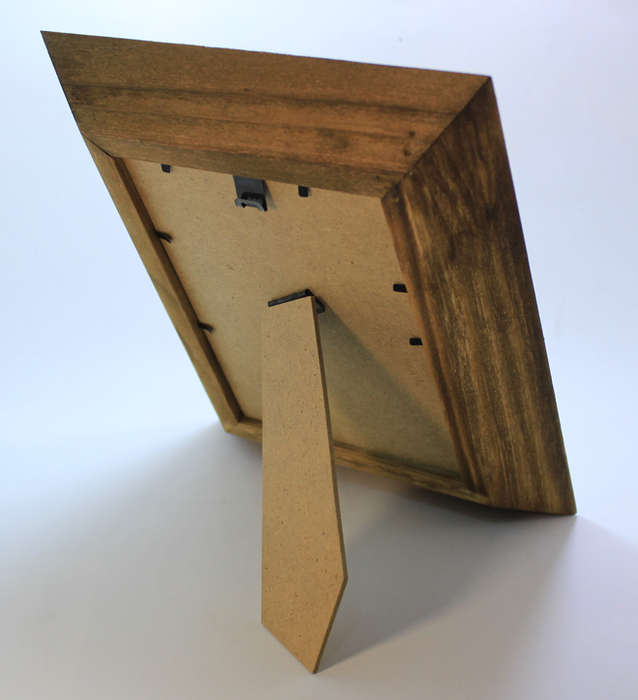 Natural Wood Coloured Photo Frame with Stand