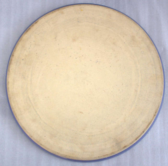 2 x Large Blue 30.0cm Stoneware Pizza Plates