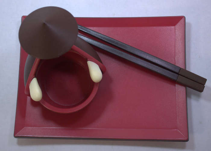 2 x Jo!e Sushi Bowl and Underplates with Chopsticks for Childrens Playtime
