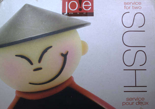 2 x Jo!e Sushi Bowl and Underplates with Chopsticks for Childrens Playtime