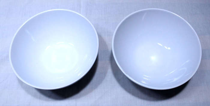 Brilliant White Porcelain Dinner Set For Two, Seven Pieces