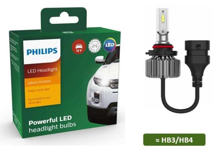 PHILIPS 11005U1000X2 LED HB3/ HB4 Ultinon Pro1000 12V